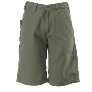 Carhartt cotton canvas carpenter shorts Moss Green B163LDN Size 42 EUC